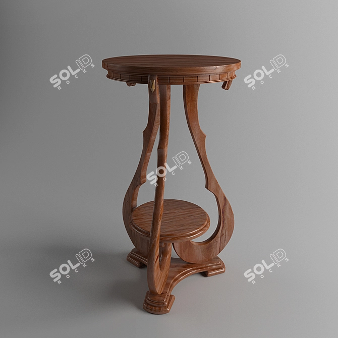 Round Coffee Table 3D model image 1