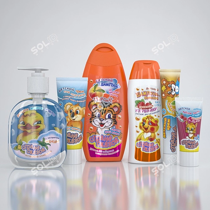 Title: Fantasy Land Baby Care Kit 3D model image 1