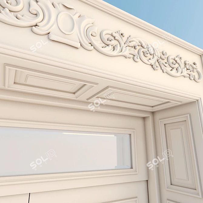 Custom Classic Portal Door 3D model image 2