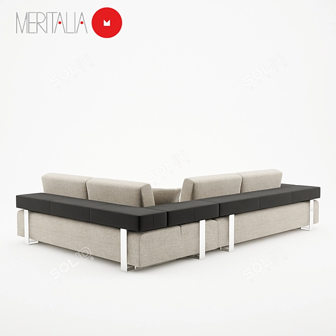 Elegant Aurora Sofa by Meritalia 3D model image 3