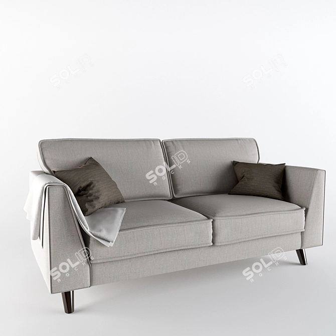 Minimalist Klein 2.5 Seater Sofa 3D model image 1