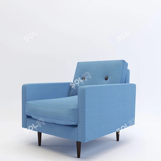 Cozy New York Armchair 3D model image 1