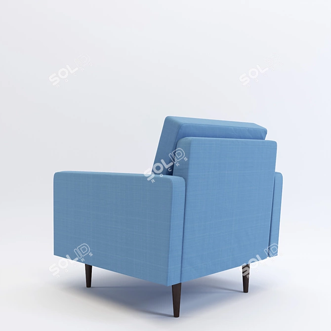 Cozy New York Armchair 3D model image 2