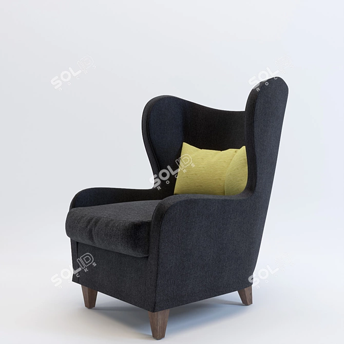 Elegant Peter Armchair - Stylish and Comfortable 3D model image 1