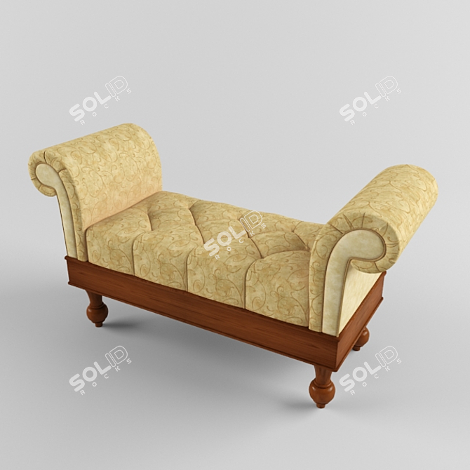 Classic Bench 3D model image 2