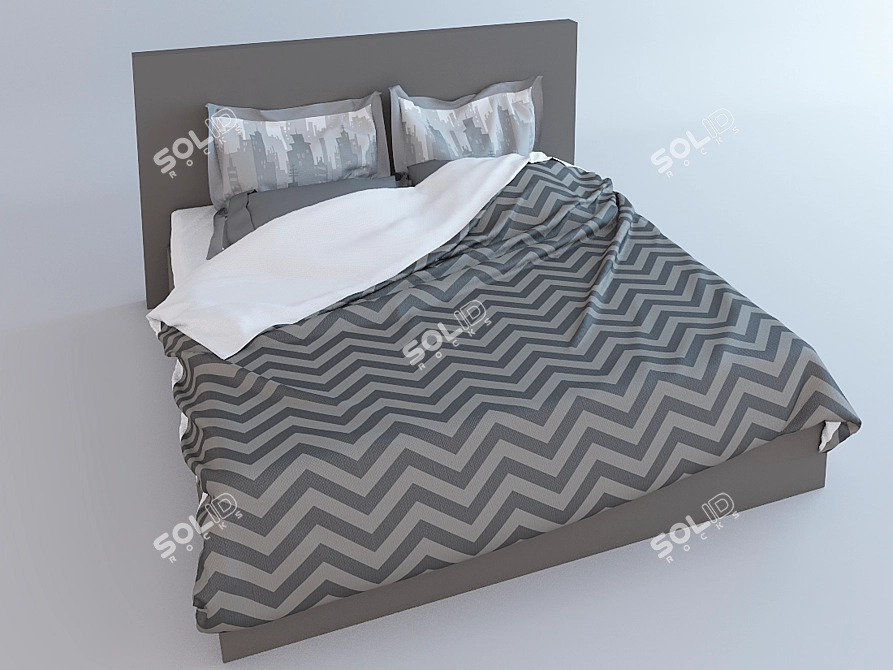 Cozy Dream Bed Linen Set 3D model image 1