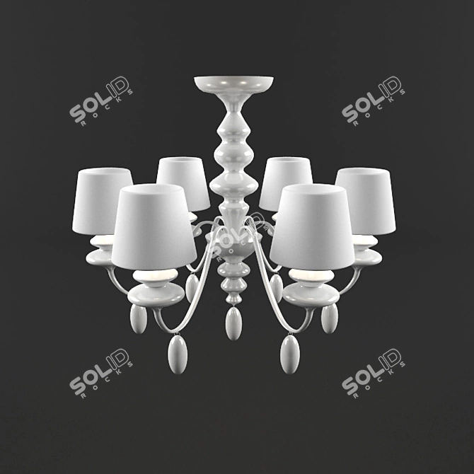 Italian Illuminati Chandelier Paradiso 3D model image 1