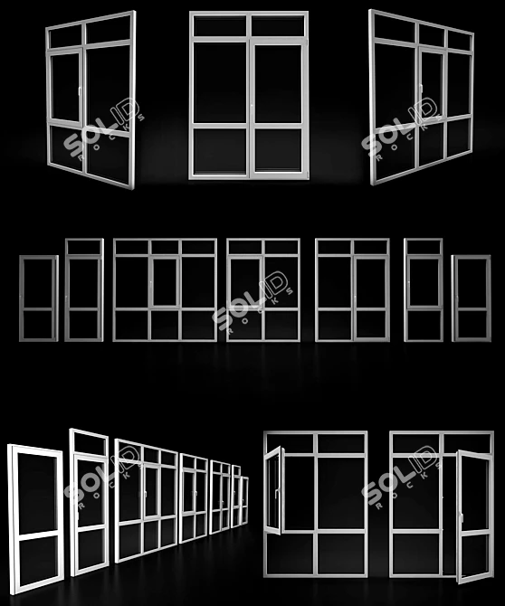 Elvial Aluminium Windows & Doors 3D model image 2