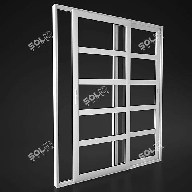 Sleek Sliding Doors for Modern Interiors 3D model image 2