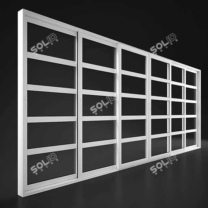 Sleek Sliding Doors for Modern Interiors 3D model image 3