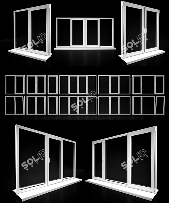 Thermal-resistant Windows by Elvial 3D model image 1