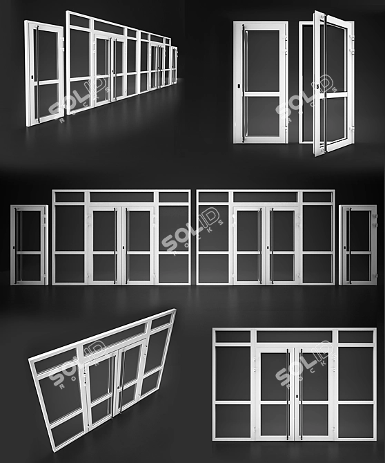 Elvial Entrance Door Group 3D model image 1