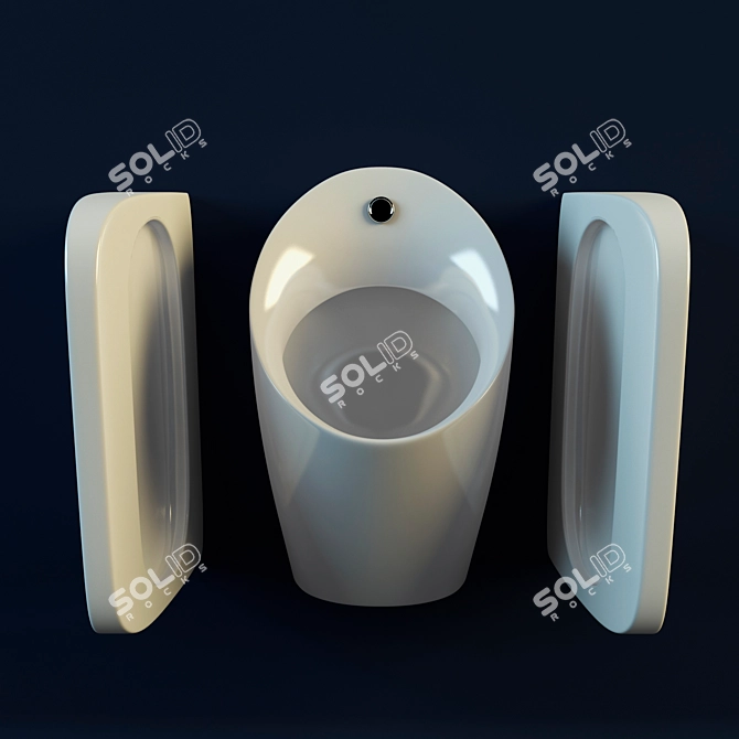 Deluxe Urinal Divider: Jacob Delafon PATIO 3D model image 2