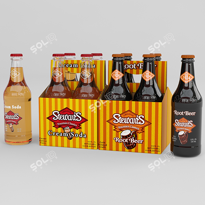 FizzNectar: Gas Water + Beer Stewarts 3D model image 1