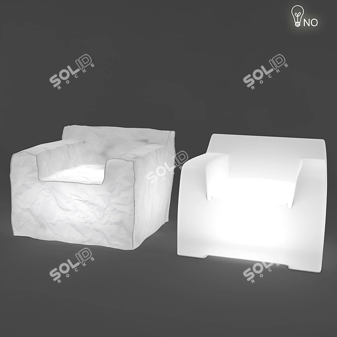 InOut 101L - Stylish Plastic and Fabric Furniture 3D model image 1