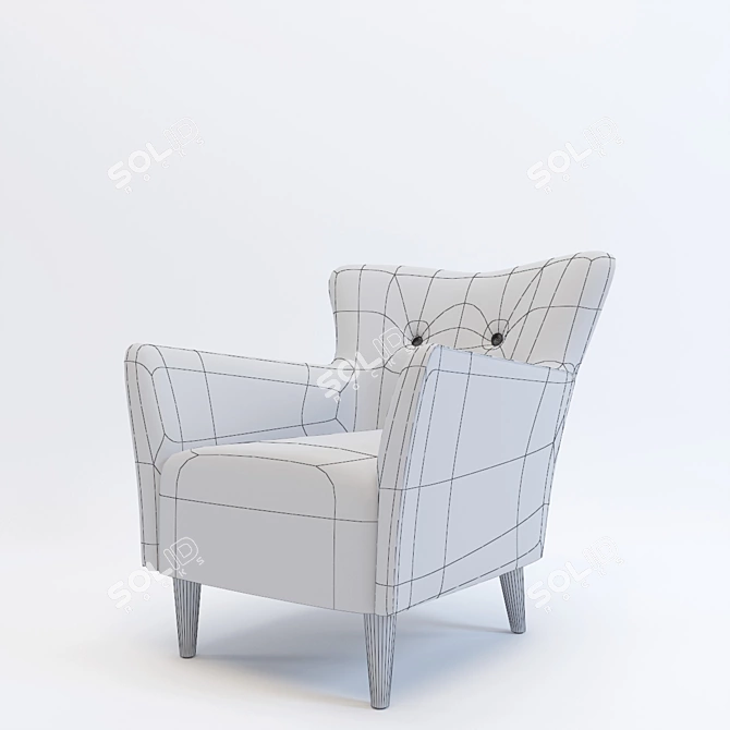 Gramercy Home Howard Armchair 3D model image 3