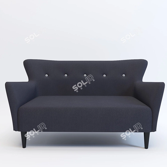 Gramercy Home Howard Sofa: Stylish and Comfortable 3D model image 1