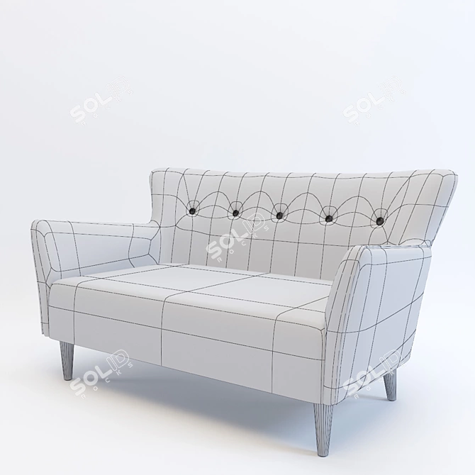 Gramercy Home Howard Sofa: Stylish and Comfortable 3D model image 3