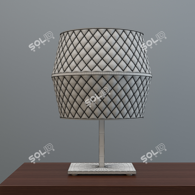 Leather Desk Lamp 3D model image 2