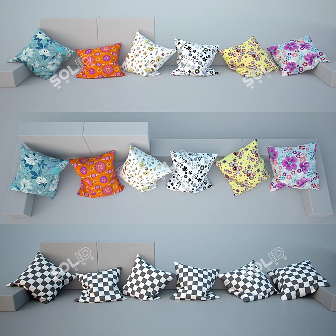 Versatile Cushions: Endless Options 3D model image 1