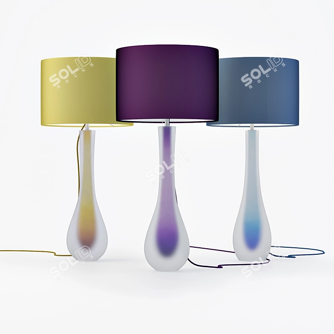 Frost Violet Table Lamp 3D model image 1