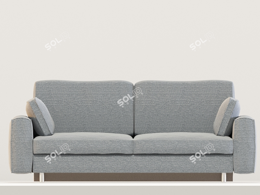 Scandinavian Sofa Bed, Dark Gray 3D model image 2