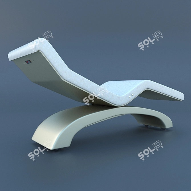 Heated Designer Deck Chair 3D model image 2