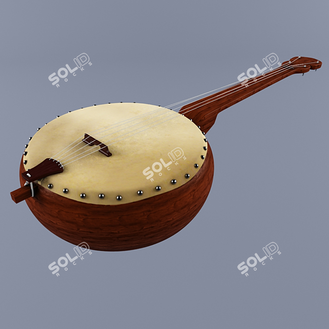 Melodic Masterpiece: Banjo 3D model image 1