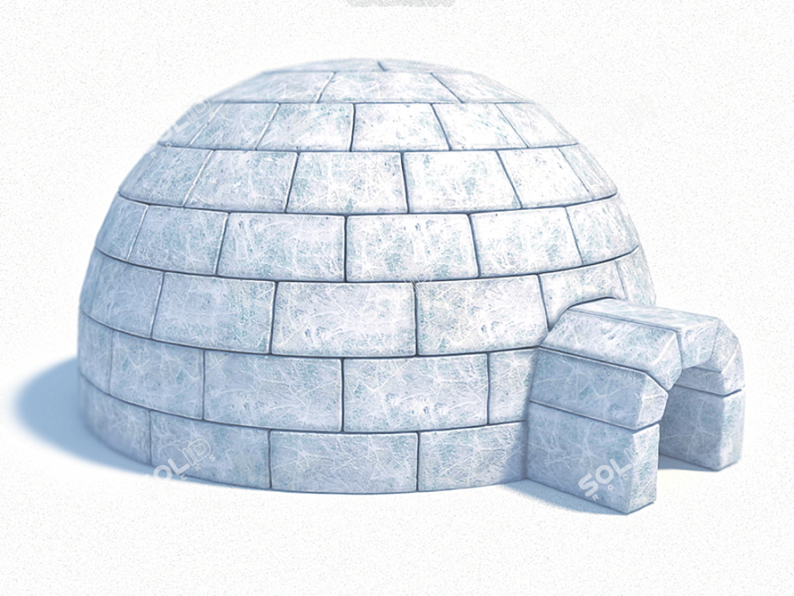 Eskimo's Winter Shelter: Igloo 3D model image 1