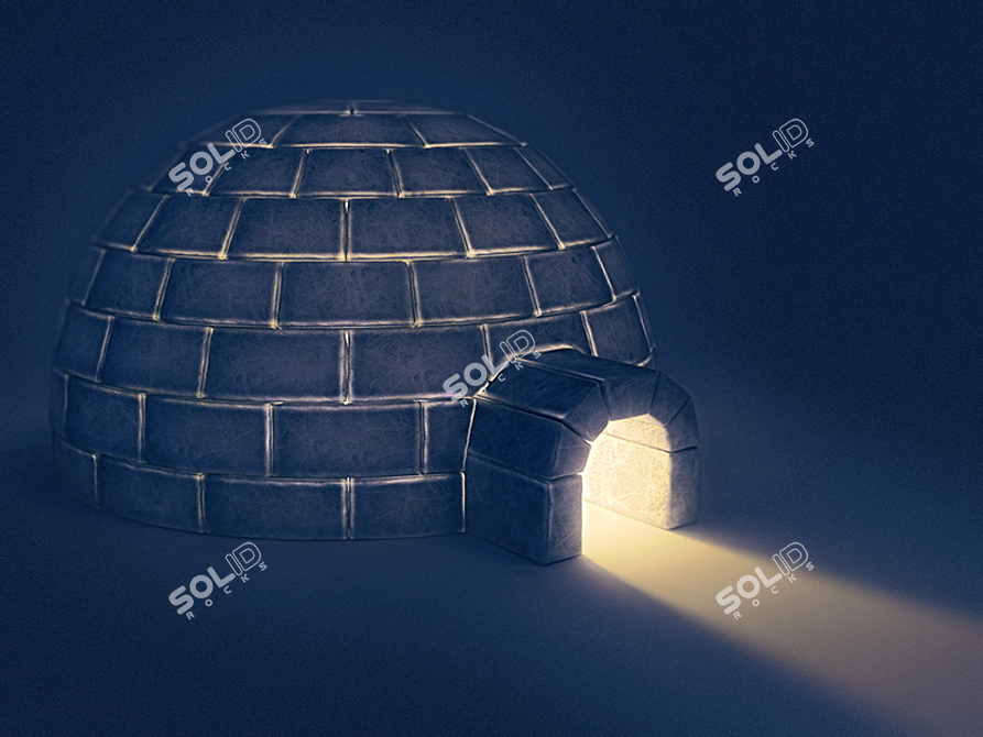 Eskimo's Winter Shelter: Igloo 3D model image 2