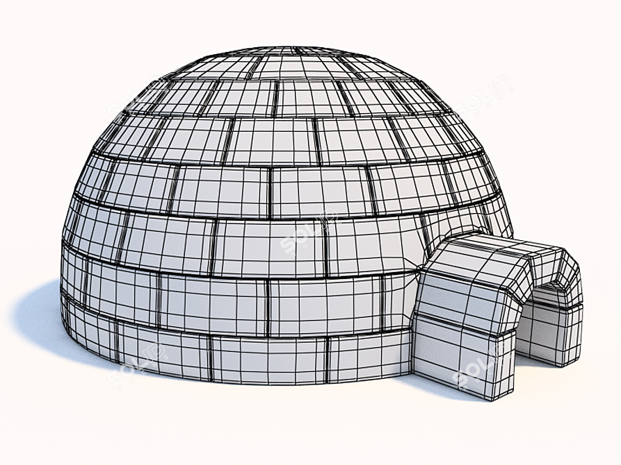 Eskimo's Winter Shelter: Igloo 3D model image 3