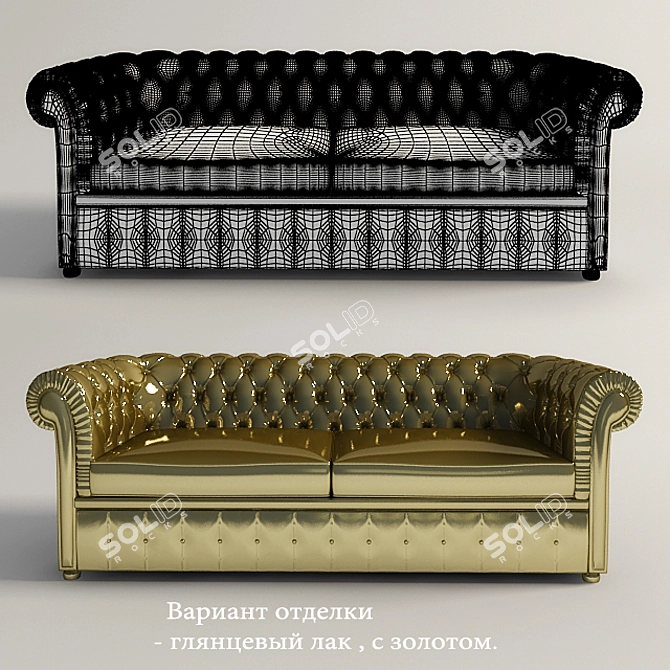 Shine Sofa: Comfort and Elegance 3D model image 2