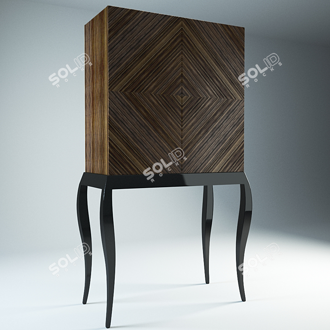 Modern Sideboard - 1000x1000 Pix 3D model image 1