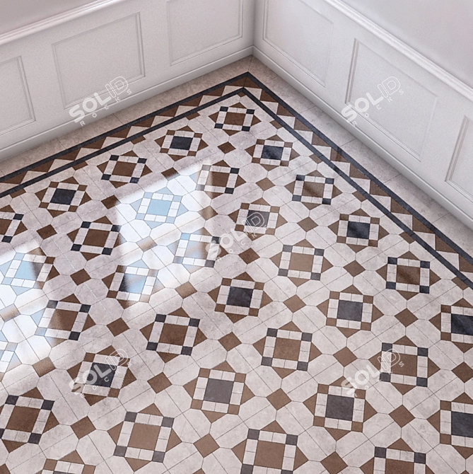 Marble Floor | Adjustable Joint Scale 3D model image 3