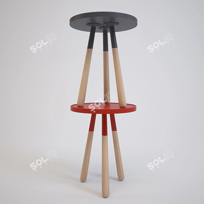 Cosmorelax Orbit: Stylish Coffee Table 3D model image 1