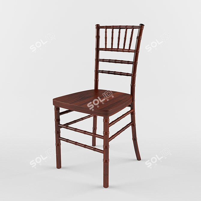 Elegant Chiavari Chair: Lightweight & Unwrapped 3D model image 1