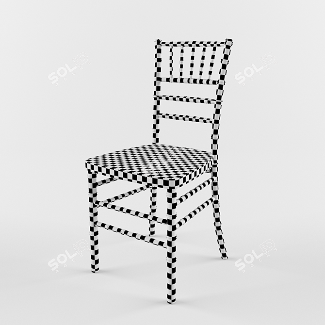 Elegant Chiavari Chair: Lightweight & Unwrapped 3D model image 2