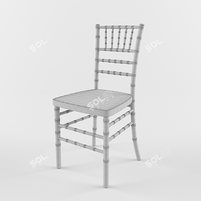 Elegant Chiavari Chair: Lightweight & Unwrapped 3D model image 3