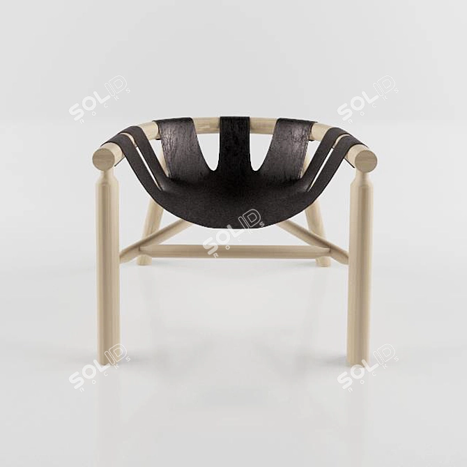 NINNA Armchair: Timeless Elegance & Comfort 3D model image 2