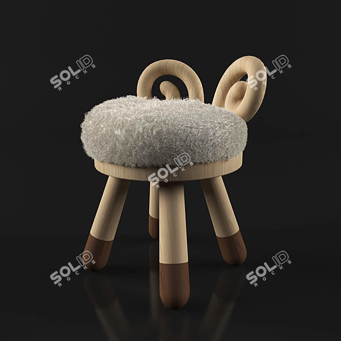 Kamina & C Animal Chairs: A Whimsical Seating Experience 3D model image 1