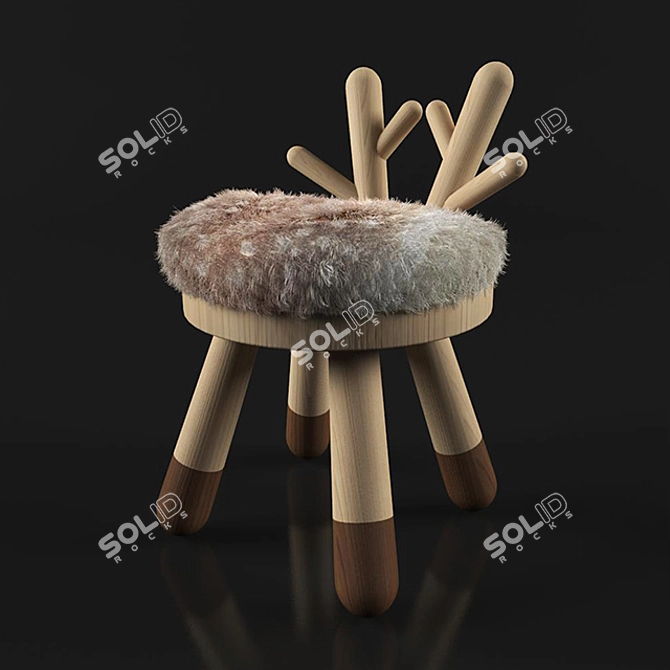 Kamina & C Animal Chairs: A Whimsical Seating Experience 3D model image 2