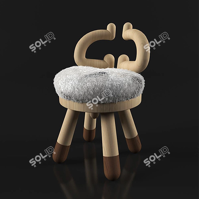 Kamina & C Animal Chairs: A Whimsical Seating Experience 3D model image 3