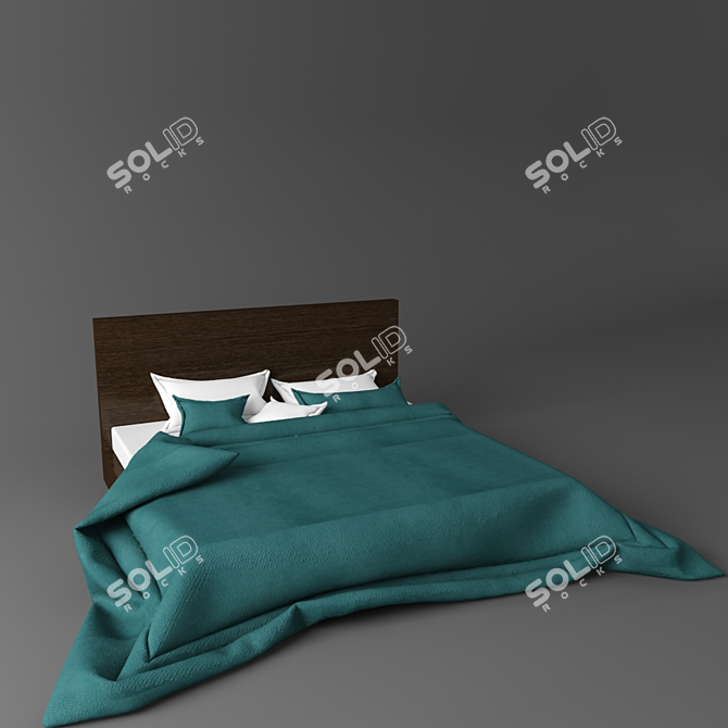 Cozy Dreams Bedding 3D model image 2