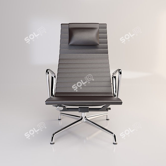 Aluminium Chair EA 124
 Sleek and Stylish Accent 3D model image 3