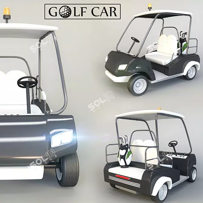 Golf Vehicle: Luxury and Efficiency 3D model image 1