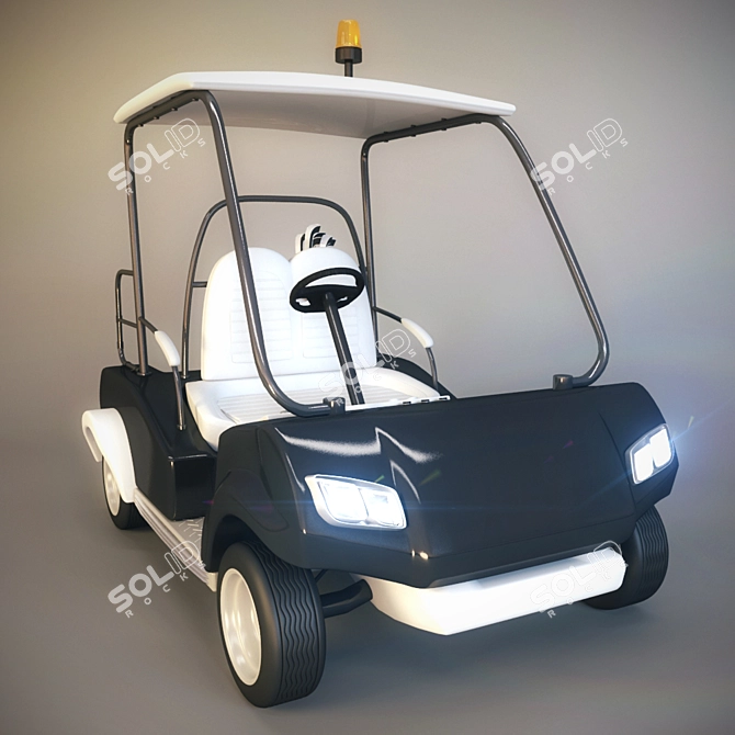 Golf Vehicle: Luxury and Efficiency 3D model image 2