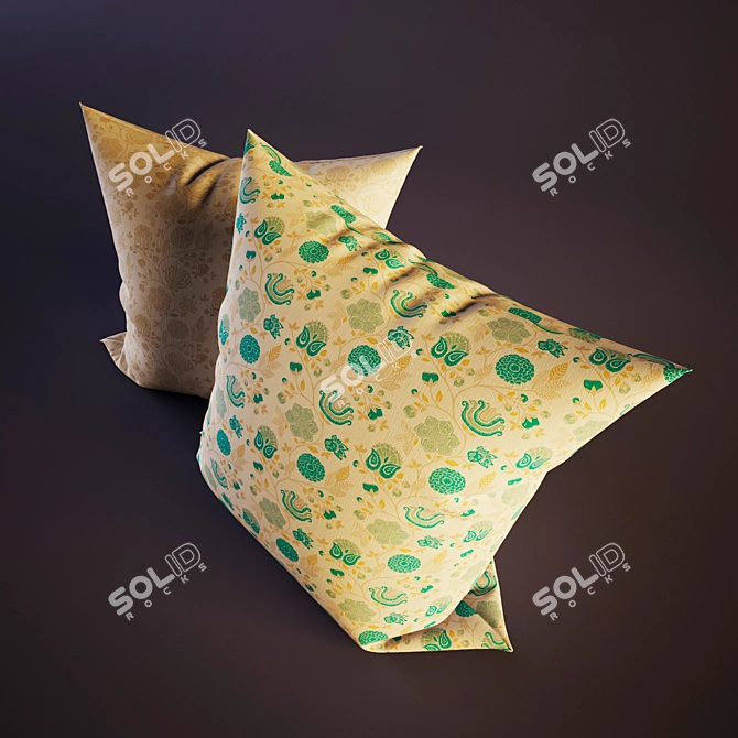 Textured Pillow Set 3D model image 2
