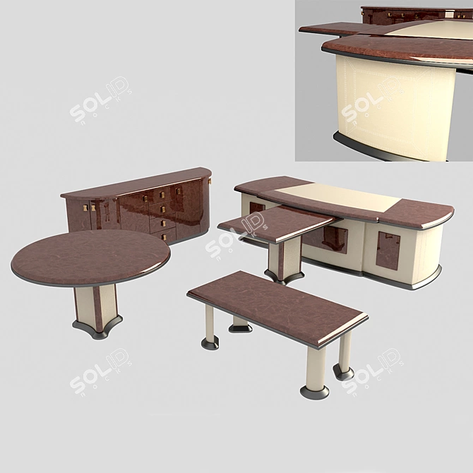 Title: Modern ROMANO Office 3D model image 1