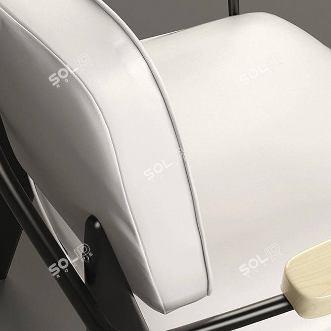 Baxton Studio Lassiter Accent Chair 3D model image 2