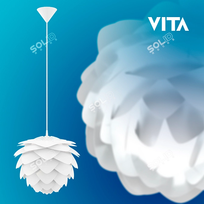 Vita Silvia: Scandinavian Ceiling Pendant Lighting 3D model image 2